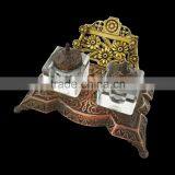 Vintage Brass Ink Well thumbnail-1