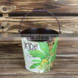 2015 New Design Paper Decal Zinc Flower Bucket Wholesale thumbnail-1