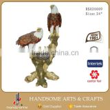 24 Inch Resin Realistic Animal Items Home Decoration Eagle Statues