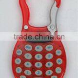 Plastic Electronic 8 Digits Carabiner Hook Desktop Pocket Calculator thumbnail-1