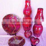 2017 New Design Mosaic Red Lantern for Wedding Decoration thumbnail-3