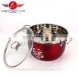 China Factory Cheap High Quality Colorful Stainless Steel Soup Boilling Pot/cooking Pot thumbnail-4