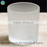 Frosted Candle Large Jar Amber Candle Jar Glass thumbnail-2