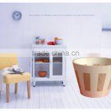 Solid Wood Furniture Green Assemble Wooden Cabinet With Wooden Drawer for Home Decoration Design thumbnail-1