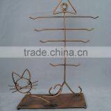 Cat and Fish Bone Human Combine Earring Holder thumbnail-1