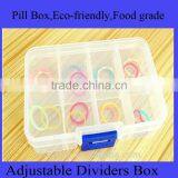10cm Adjustable Clearly Crafts Storage Stock Case Pill Box 8 Compartments thumbnail-1