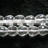 Apple Faced Loose Natural White Crystal Beads thumbnail-1