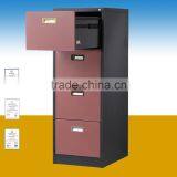 Glossy White Vertical Steel 4 Drawer File Cabinet thumbnail-5