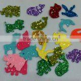 Glitter Eva Foam DIY Craft Fun Shapes, Glitters Foam Craft Shape Kits thumbnail-2