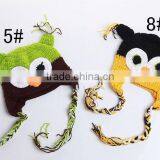 2015 Kids Owl Animal Hat Winter Crochet Hats Handmade Cartoon Knitted Hat thumbnail-2
