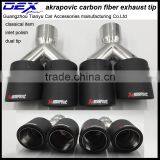 Auto Exhaust Carbon Fiber Tip Akrapovic Muffler thumbnail-2