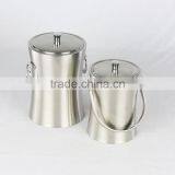 1L 2L 3L Stainless Steel Ice Bucket, Ice Pail, Double Wall Ice Bucket thumbnail-1