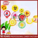 OEM Pictures Sweet Fruit Sliced Flat Lollipop Hard Candy thumbnail-1