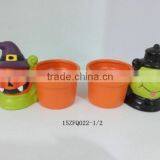 Halloween Pumpkin Ceramic Flower Pot Festival Decorations thumbnail-6