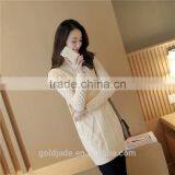 Wool Sweater Design for Girl White Cotton Pullover Sweater Women thumbnail-2