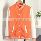 Winter Button Baseball Jacket Women Fleece Sweatshirt Hoodies thumbnail-4