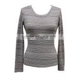 Autumn New Women Casual Long Sleeve Round Collar Cotton Tops and Blouse thumbnail-3