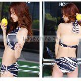 Custom Sexy Nude Color Three Pieces Brazilian Bikini thumbnail-1