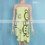 100% Cotton Reactive Printed Velour Bath Towel Stock, 140805c