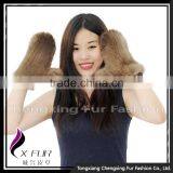 CX-A-60P Hand Knitted Winter Warm Genuine Mink Fur Gloves thumbnail-1