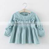 Baby Clothes Wholesale Hot Sale Chiffon Cheap 2017 Clothing Children's Boutique Long Sleeve Pink Summer Girl Princess Girl Dress thumbnail-3