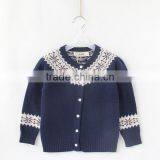 Girls Snowflake Pattern Knitted Christmas Sweater thumbnail-1