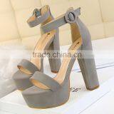 Zm50270b Europe Chunky Heels Slim Women Sexy High Heel Shoes Open Toe Buckle Lady Sandals thumbnail-5