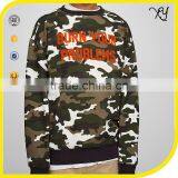 Wholesale Fashion Crewneck Camo Men Sweatshirt no Hood thumbnail-1