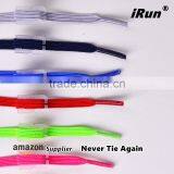 Red No Tie Elastic Laces For Children - Flat Elastic No Tie Shoelaces With Adjust Tension - Amazon/eBay Supplier thumbnail-3