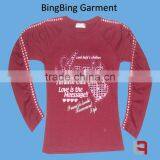 Fashion Girl's Long Sleeve Print T-shirt thumbnail-1