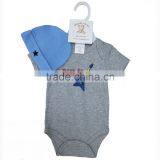 Baby Clothes 2pcs Hanger Set Baby Bodysuit Baby Cap thumbnail-1