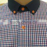 Leather Pocket on Left Check Checked Men's Casual Shirt in Latest Design thumbnail-2