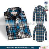 Mens Custom Flannel Shirts Checks Plaid Casual Shirts for Man Wholesale thumbnail-1
