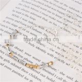 Link Cable Chain Antique Silver & Gold Plated & Silver Plated Copper Morse Code " LUCK " Bracelets