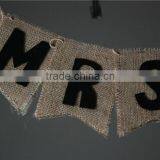 Burlap Felt Rustic Bunting Bridal Shower , Bridal Shower Favors, Bridal Shower Decoration thumbnail-1