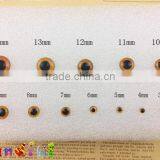 12mm Wool Needle Felted Animal Doll Black Tea Toy Glass Eyes thumbnail-6