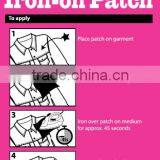 Mini Color Iron on PU Patches for Clothing Printing Iron on Patch thumbnail-2