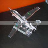 Noble Customized Made Crystal Airplane Model With Logo and Text Engraved Free thumbnail-2
