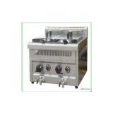 Gas Type temperature - controlled Fryer (two -tank,two- basket model )