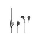 Black Mobile Phone Stereo Earphones With Mic For Japanese Au Port Phone