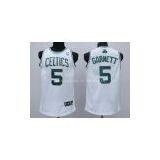 Boston Celtics 5 Kevin Garnett Authentic Home Jerseys