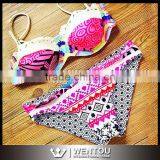 Sexy New Printing Lace Bikini Brazalian Swimwear thumbnail-1