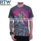 Free Printing 100% Polyester Short Sleeve T-shirt thumbnail-2