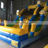 New design 0.55mm PVC tarpaulin material inflatable Minions Slide type HT008