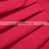 Grace Karin Women's Vintage Retro Pleated Red Cotton Summer Skirt 7 Patterns CL010401-7 thumbnail-5