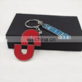 Imitation hard enamel &baked enamel metal key chain key chain with LOGO