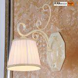 New Designs Indoor Crystal Antique Wall Lamp, Decorative Bedside Fabric Shade Lamp thumbnail-2