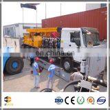 Truck mounted hydraulic rotary bore hole drilling rig export to Africa with mud pump on board