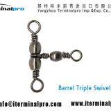 Barrel-triple-swivel-style-A-fishing-swivel-snap-terminal-tackle-TERMINALPRO