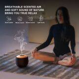 OEM 250ml Electric Ultrasonic Humidifier With 7 Color LED and Music Remote Control Ceramic Aroma Diffuser thumbnail-5
